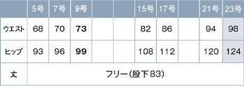 サイズ表