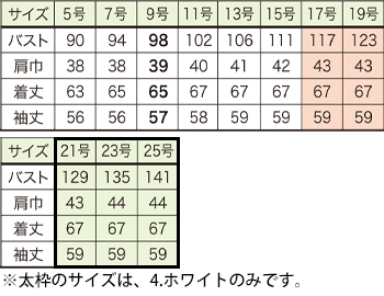 サイズ表