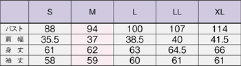サイズ表