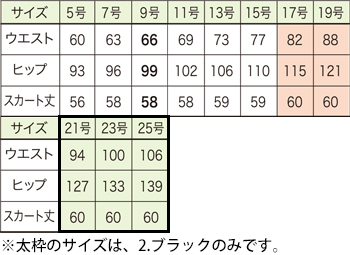 サイズ表